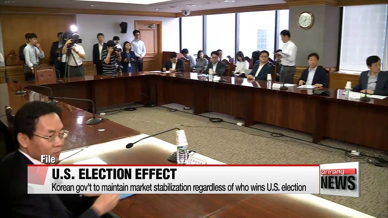 Korean gov't to maintain market stabilization regardless of U.S. Presidential election outcome