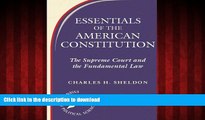 Buy books  Essentials of The American Constitution: The Supreme Court and the Fundamental Law