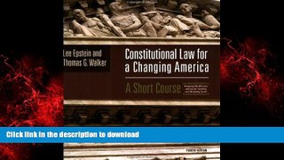 Buy book  Constitutional Law For A Changing America: A Short Course, 4th Edition Text