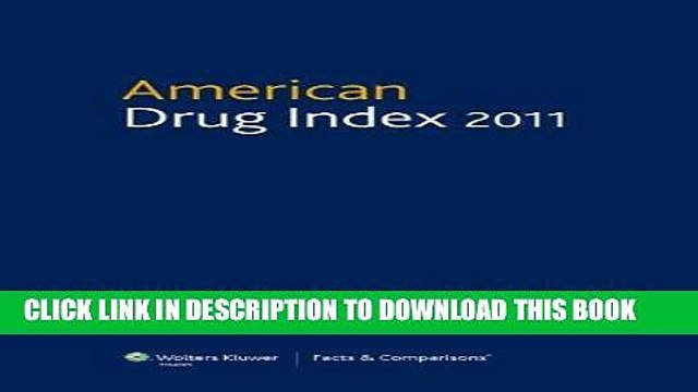 [PDF] American Drug Index 2011: Published by Facts Comparisons Full Online
