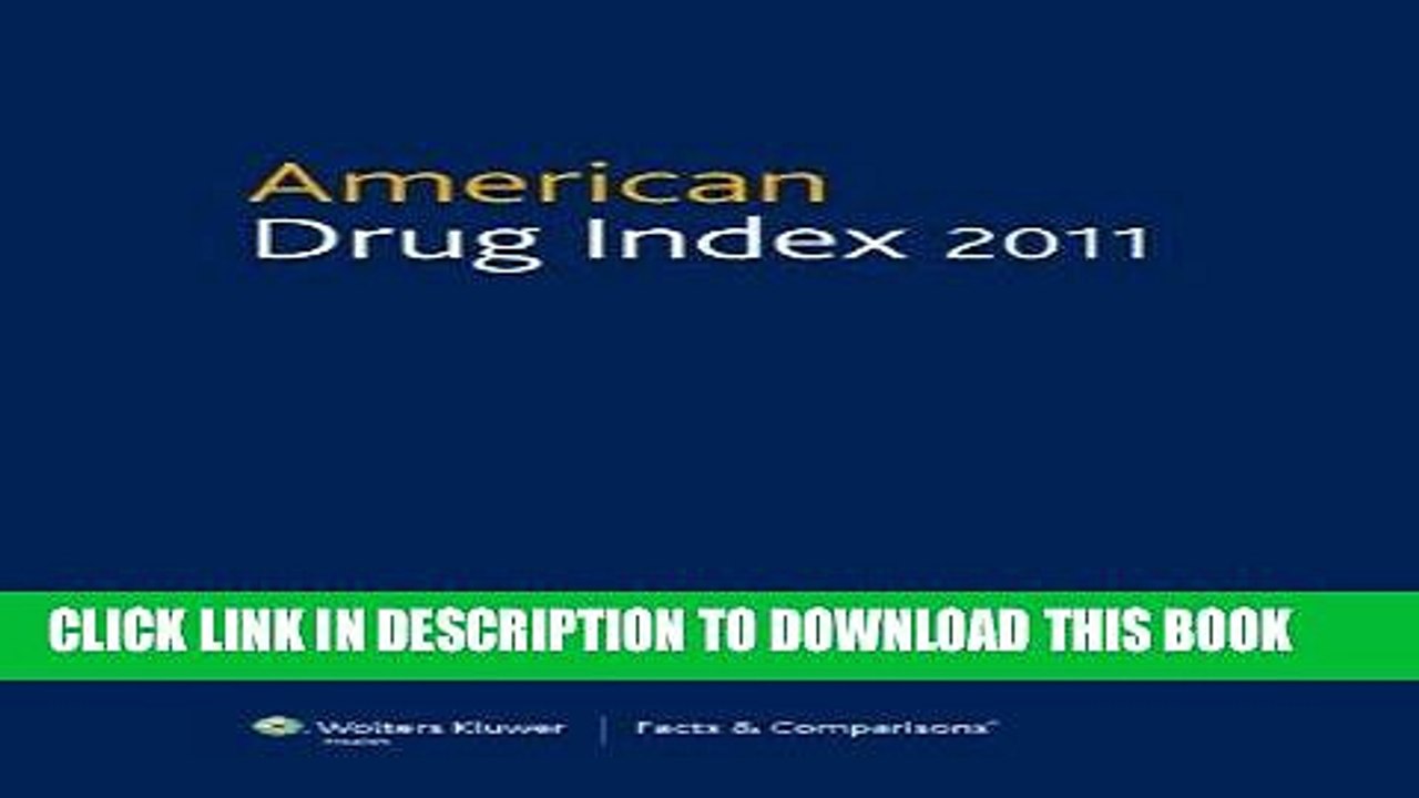 [PDF] American Drug Index 2011: Published by Facts   Comparisons Full Online