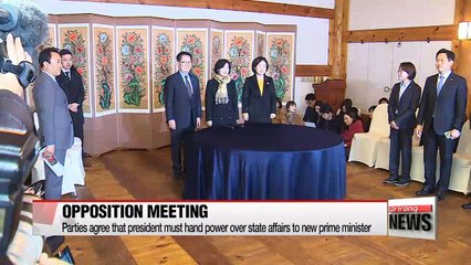 Korea's opposition parties meet to discuss ongoing political scandal