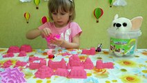 ✔ Kinetic Sand Кинетический песок распаковка Цветной песок для детей