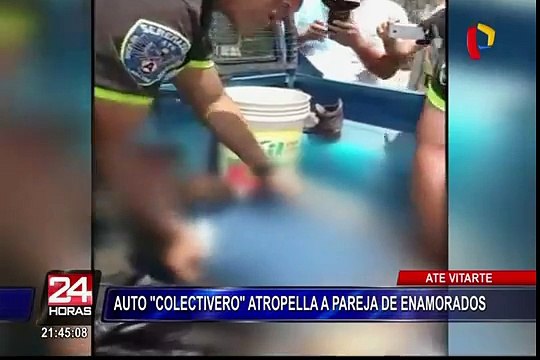 Ate Vitarte: pareja es atropellada en carretera Central