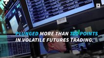 Dow futures plunge over 700 points as Trump takes the lead
