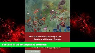 Best book  The Millennium Development Goals and Human Rights: Past, Present and Future online for