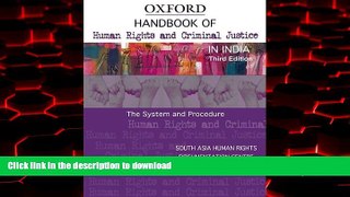 Best book  Handbook of Human Rights and Criminal Justice in India (Oxford India Handbooks) online