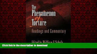 Best books  The Phenomenon of Torture: Readings and Commentary (Pennsylvania Studies in Human