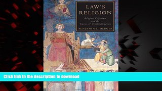 Buy book  Law s Religion: Religious Difference and the Claims of Constitutionalism online for ipad