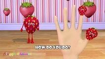 Strawberry Fruit 3D Finger Family | Nursery Rhymes | 3D Animation In HD From Binggo Channel