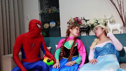 ♥S ♥ ♥piderman vs Venom vs Frozen Elsa ♥ ♥ ♥ NEW Spider man & Superhero Real Life