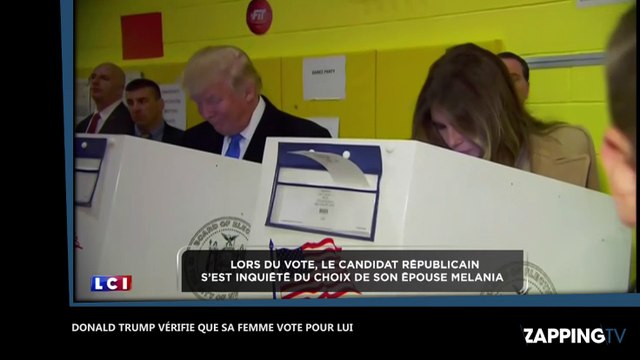 Élections américaines : Donald Trump s’assure que sa femme vote bien pour lui, la vidéo affole la toile !