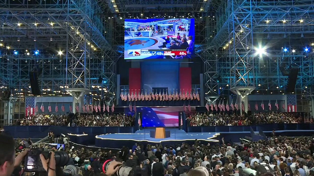 Fassungslosigkeit auf Clintons Wahlparty