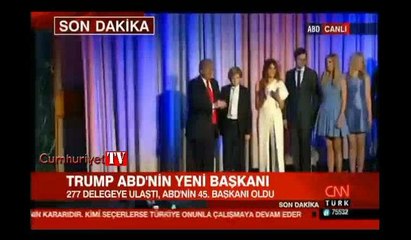ABD'nin yeni başkanı Donald Trump seçildi... Dünyaya ilk mesaj