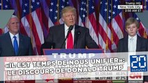 «Il est temps de nous unifier»: Le discours de Donald Trump