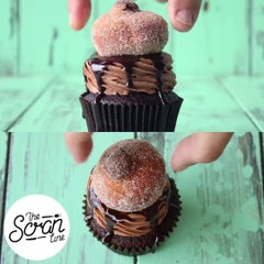 Nutella Donut Freakshake Cupcakes
