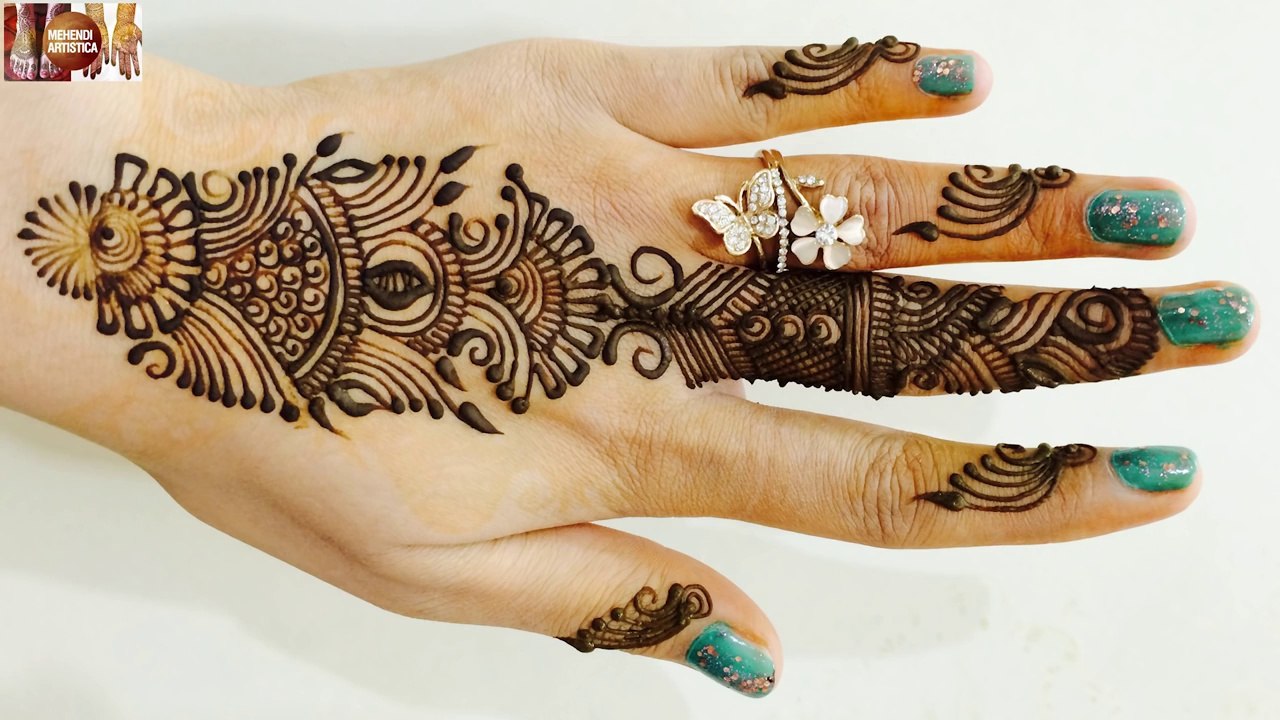 Arabic Mehndi Designs For Hands_Beautiful Easy Mehindi Draw Art ...