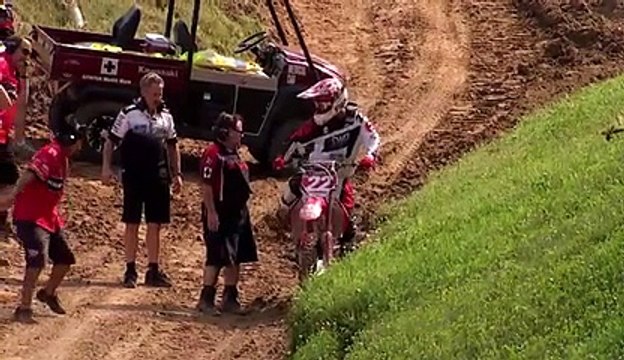 Moto cross Grosse chute de Chad Reed