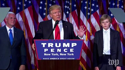 Donald Trump's victory speech, in less than three minutes
