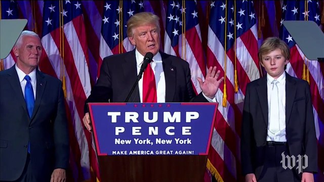Donald Trump's victory speech, in less than three minutes