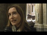 Napoli - Claudia Koll al Giubileo degli Artisti (08.11.16)