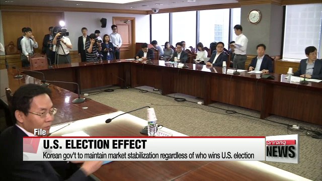 Korean gov't to maintain market stabilization regardless of U.S. Presidential election outcome