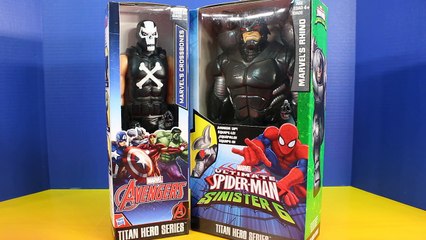 Marvel Avengers Titan Hero Series Crossbones And Rhino Beat Up Spider-man And Captain America Part 1-Zou3dWJen9k