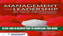 [PDF] Mobi Management And Leadership For Nurse Administrators: Navigate 2 Advantage Access Full