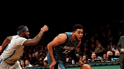 Karl-Anthony Towns Poster Dunk in Slow Motion (HD)