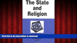 Best book  The State and Religion in a Nutshell online to buy