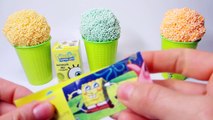 COLOR Ice Cream x3 Spongebob!!! Surprise Eggs: Peppa Pig & Inside Out w Nursery Rhymes Songs