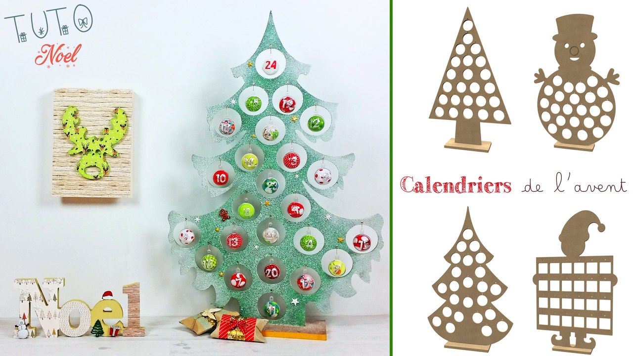 DIY - Tuto pour faire le plus beau calendrier de lavent sapin en bois pour un noel au top