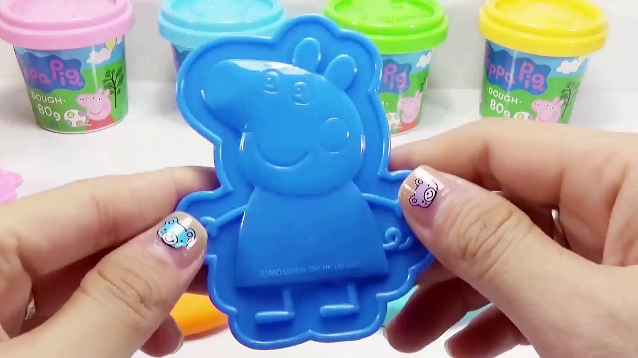 Surprise Eggs Peppa Pig Cute Toys Kinder Joy Frozen Elsa Anna Play Doh Princess Peppa Pig Dough Set
