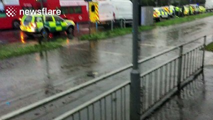 Tram derails in south London, injuring at least 40 people