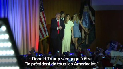 Trump s'engage à être "le président de tous les Américains"