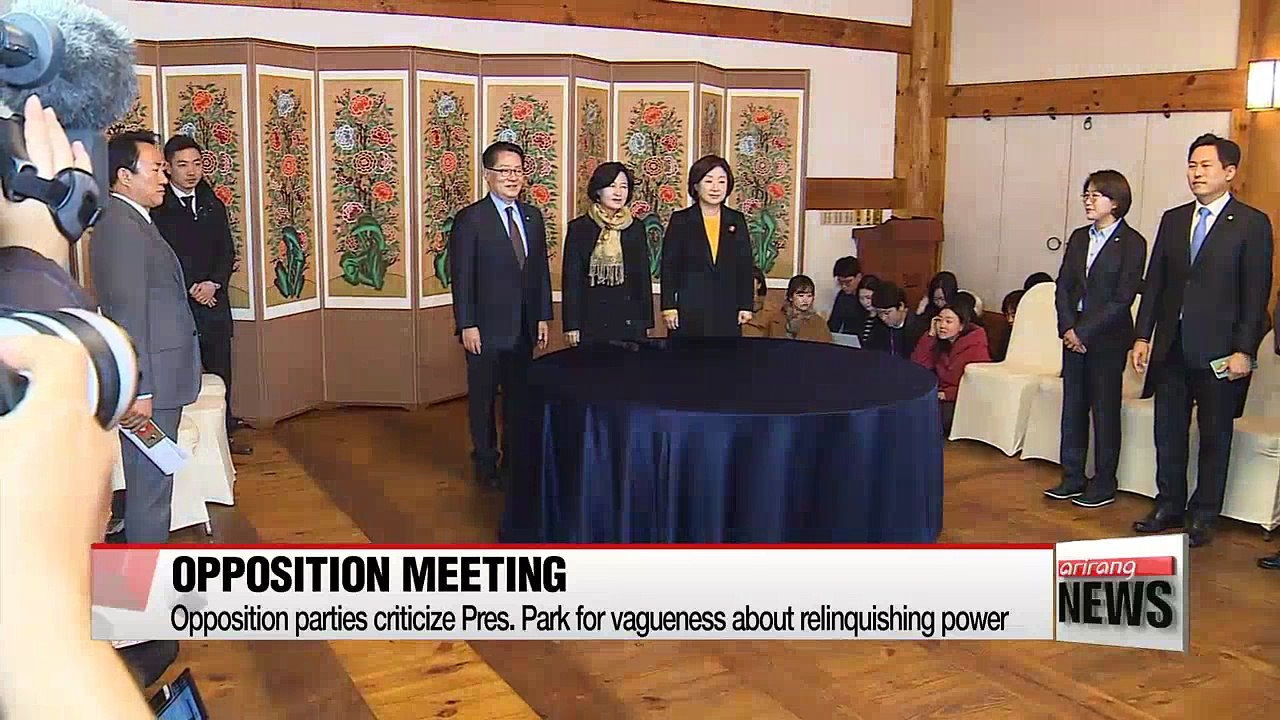 Opposition rejects President Park's proposal regarding prime minister candidate