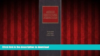 Read book  American Constitutional Interpretation online to buy