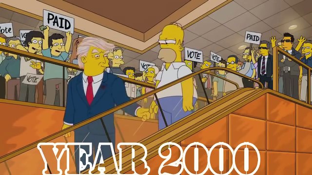 The Simpsons PREDICTED a Donald Trump presidency - YouTube