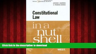 liberty books  Constitutional Law in a Nutshell, 7th (Nutshell Series) online for ipad