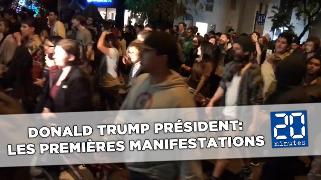 Donald Trump président: Les premières manifestations