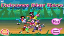 Dora The Explorer - Unicorns Star Race: Dora,Barbie,Ben,Mario and Draculaura | Games For Kids