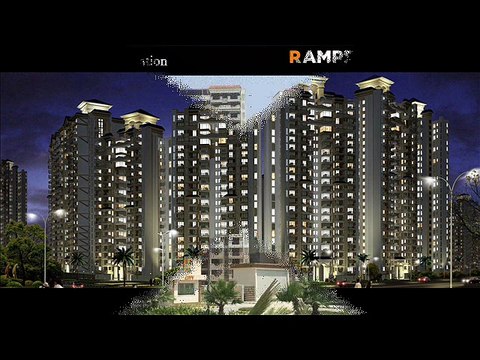 Ramprastha the edge tower 3BHK Residential Apartment 1675 sq.ft # 74 Lac Call Vaibhav Realtors 8826997781