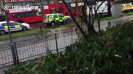 Major tram accident in Croydon, UK