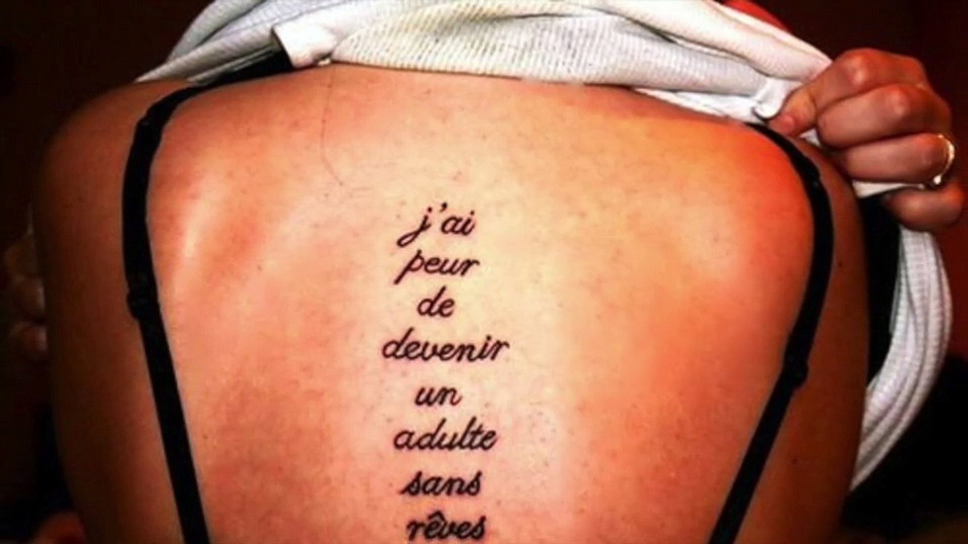 Tatouage Cuisse Femme Phrase Modèles tatouage phrase d'amour - Vidéo Dailymotion