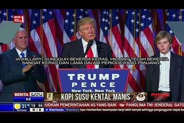 Donald Trump Sampaikan Pidato Kemenangan