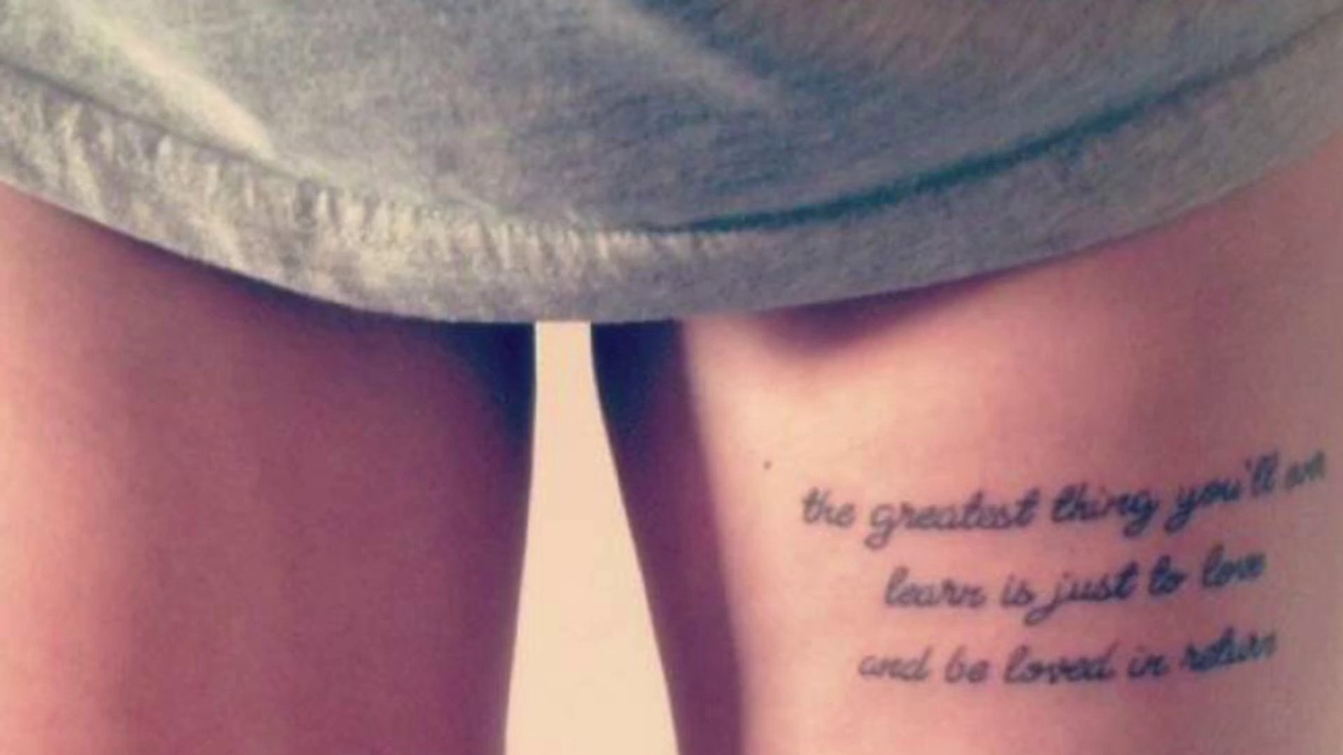 Tatouage Cuisse Femme Phrase Modèles tatouage femme cuisse - Vidéo Dailymotion
