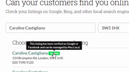Business listings check up in 1 min