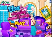 Disney Frozen Elsa Game - Elsa Cleaning Royal Family - Baby Games in HD new
