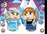 Frozen Dressup Minecraft - Disney Princess Frozen Sisters Minecraft Dress Up Game