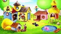 Farm animals video for children toddlers babies. Learn farm animals and their sounds in En